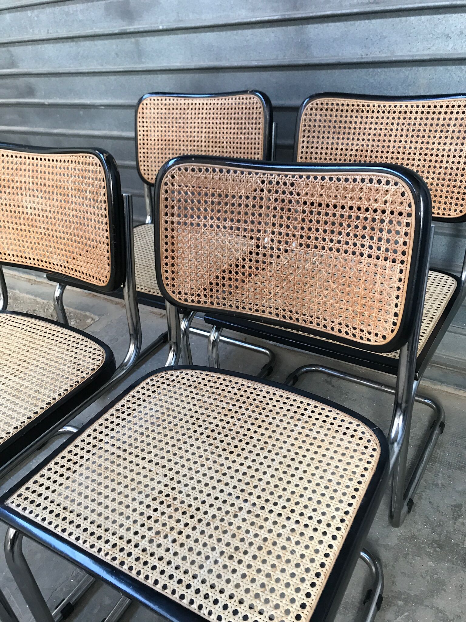 4 chairs  Marcel Breuer