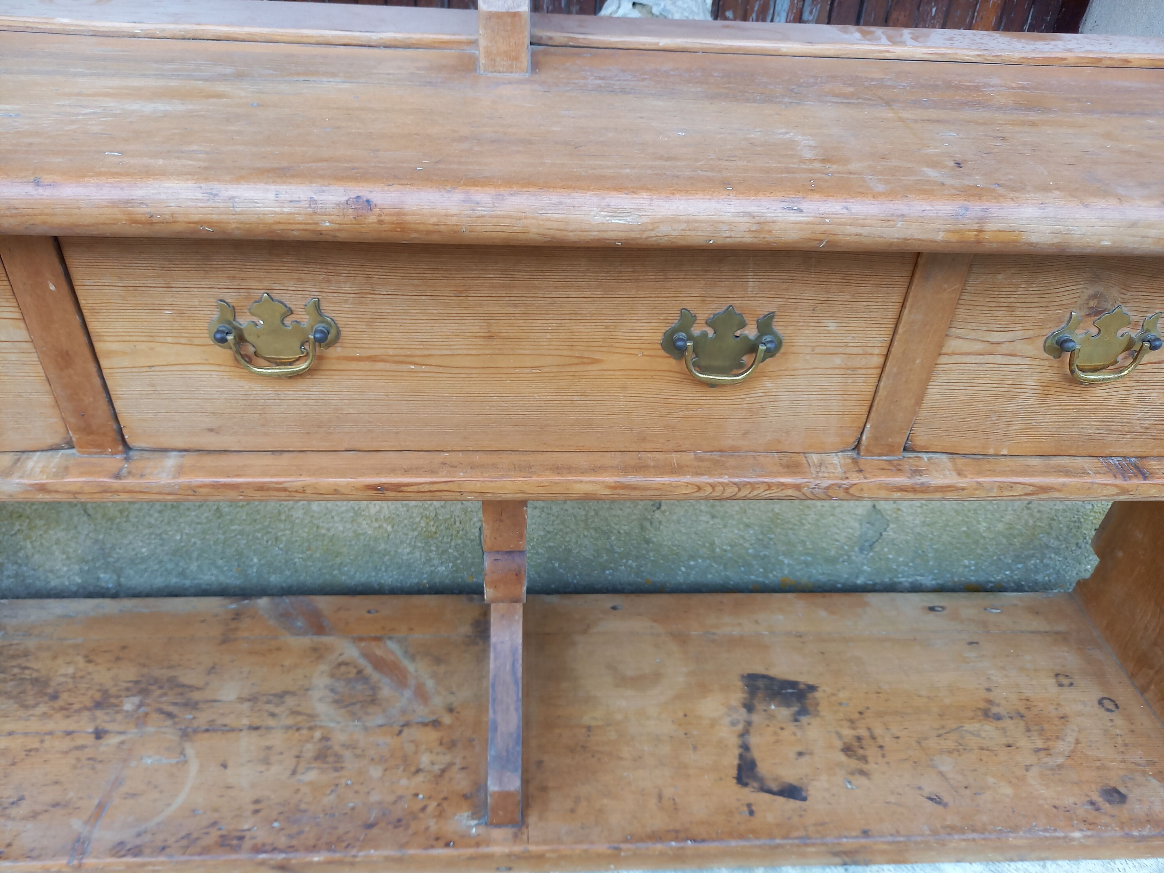 Wooden cupboard console