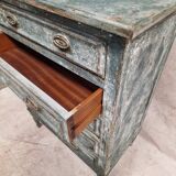 Petite commode semainier patiné