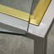 1970s Italian Chrome, Brass and Glass Nesting Tables, Set of Three
