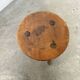 3 free-form oak tripod stools