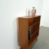 Noten fineer boekenkast LP kast met legplanken nr. 1