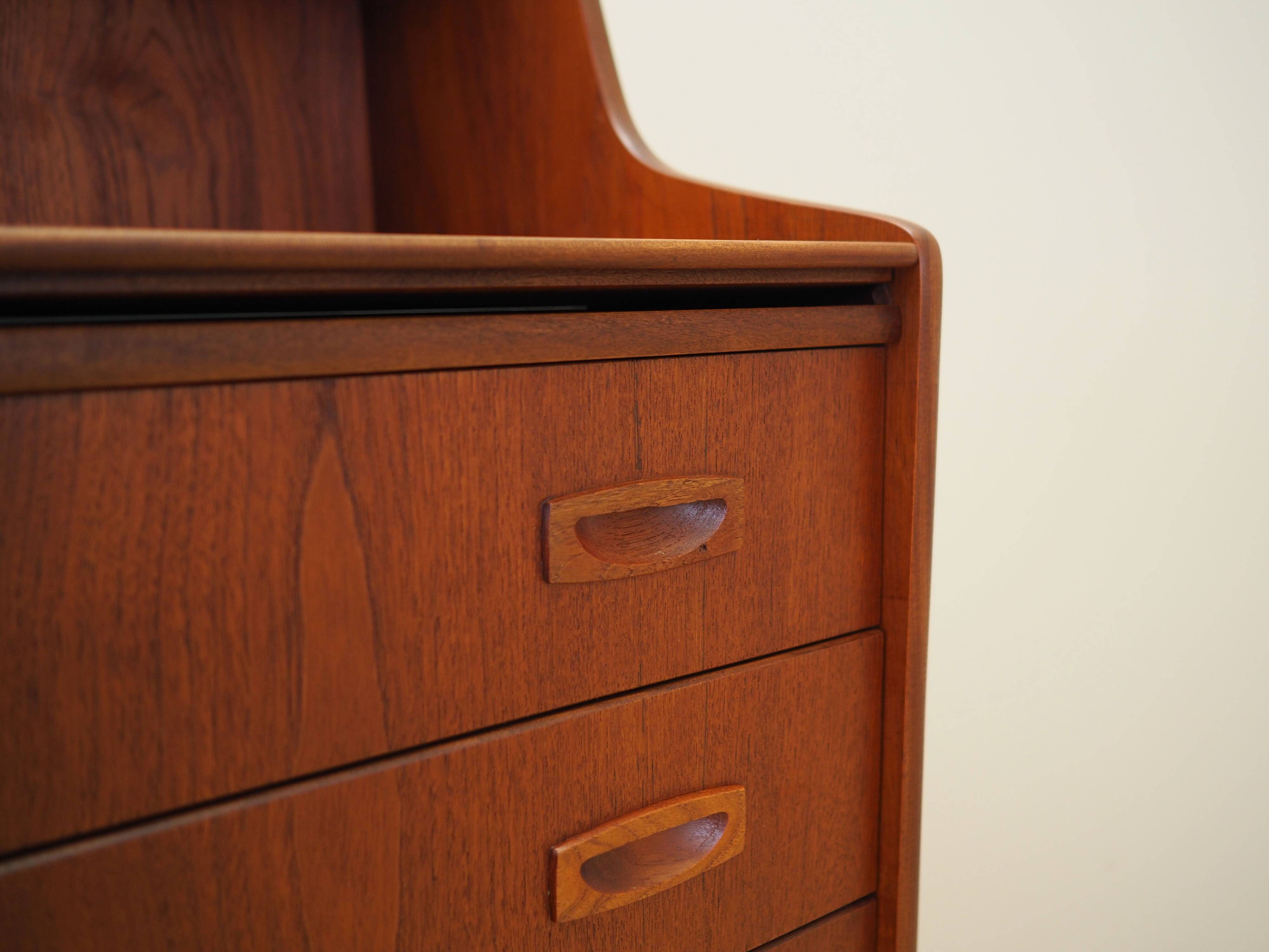 Teak secretary, Danish design, 1970s, production: Denmark