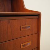 Secrétaire en teck, design danois, années 1970, production : Danemark