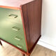 Compass leg chest of drawers in fig tree green