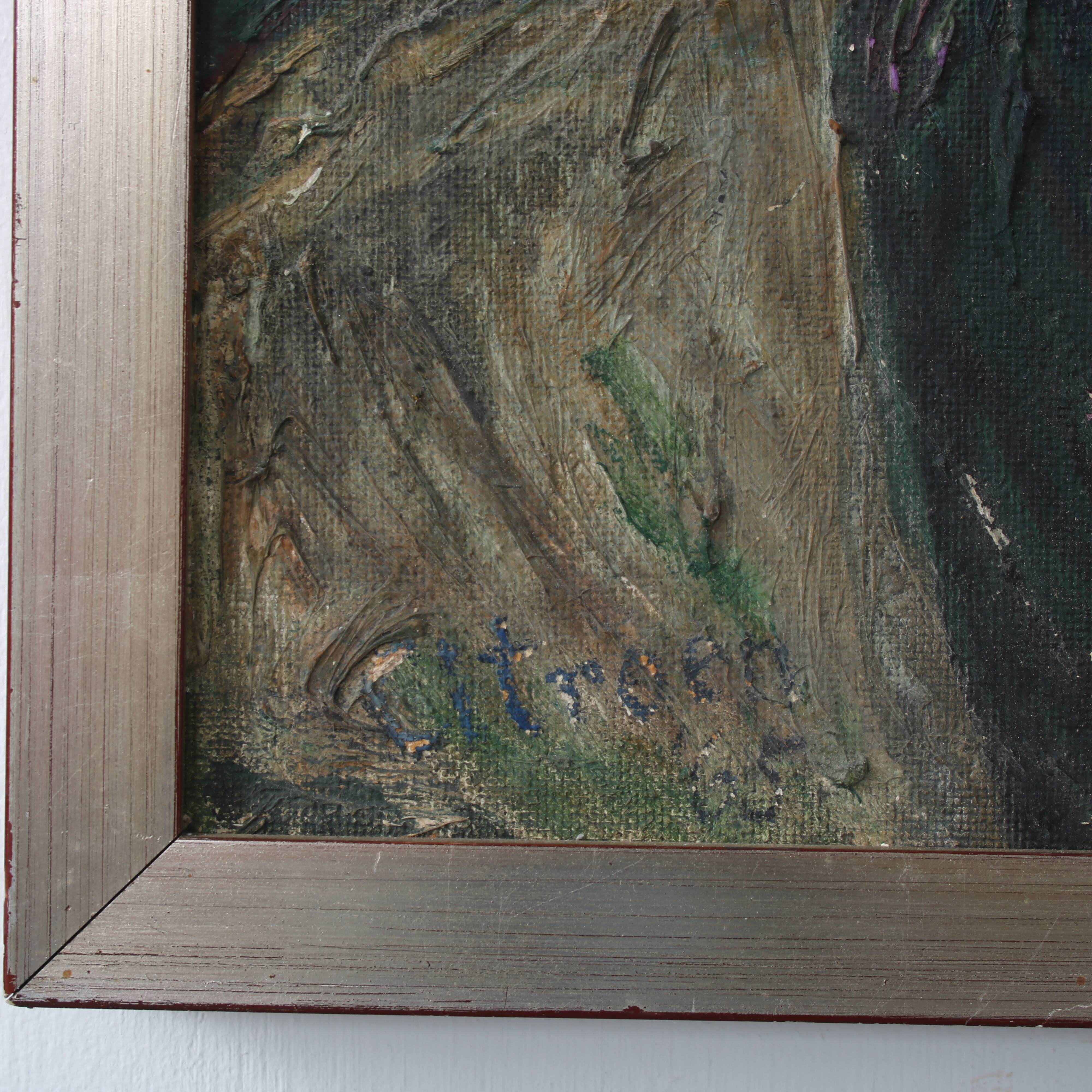 Signed oil painting “Zelfportret” by Paul Citroen, the Netherlands, 1965