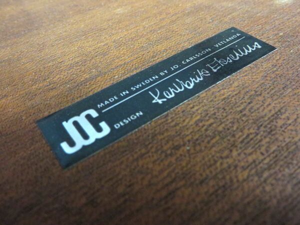 Rare table basse vintage / banc par J. O. Carlsson, Vetlanda conçu par Karl Erik Ekselius