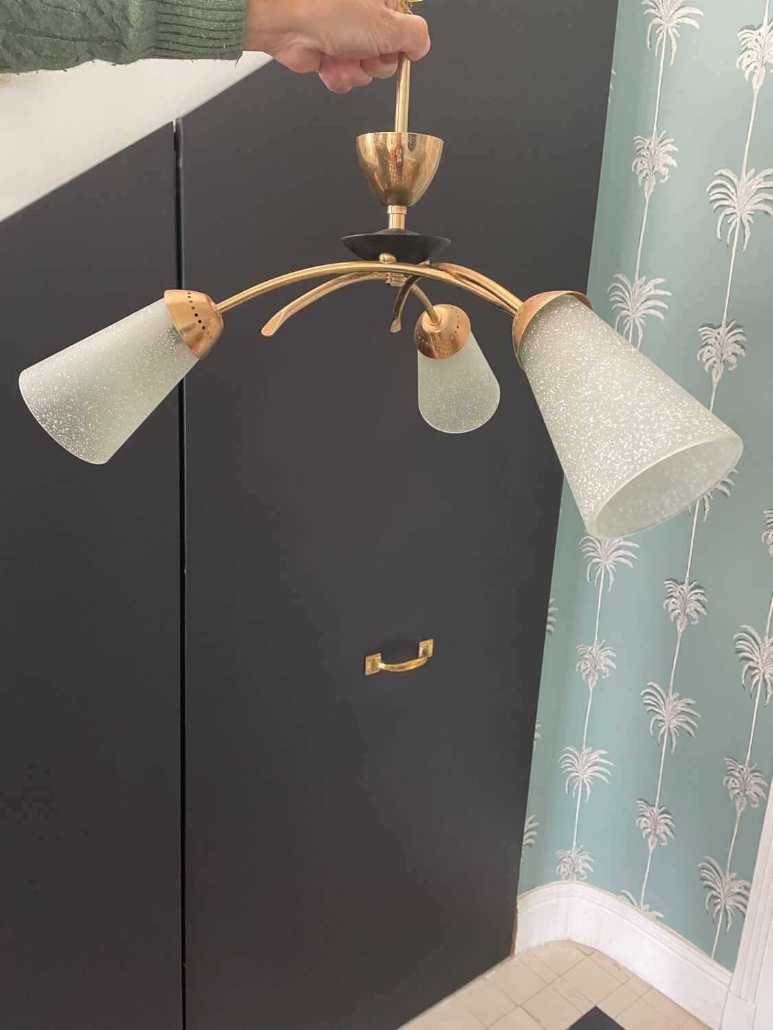 Chandelier vintage 50s