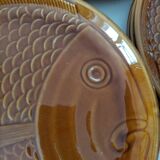 Sela Fish Barbotine Plate Set (Portugal)