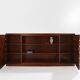 Large modernist cabinet with two doors in mahogany from around 1940.