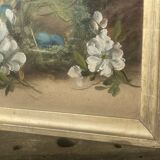Still life from the early 20th century, oil on cardboard signed Lance