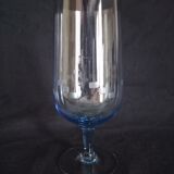 Set of 6 colored Art Deco style glasses, large size, 1960s
