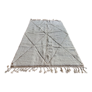 tapis beni ouarain blanc