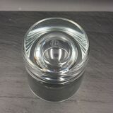 Crystal vase signed Baccarat France deco design vintage