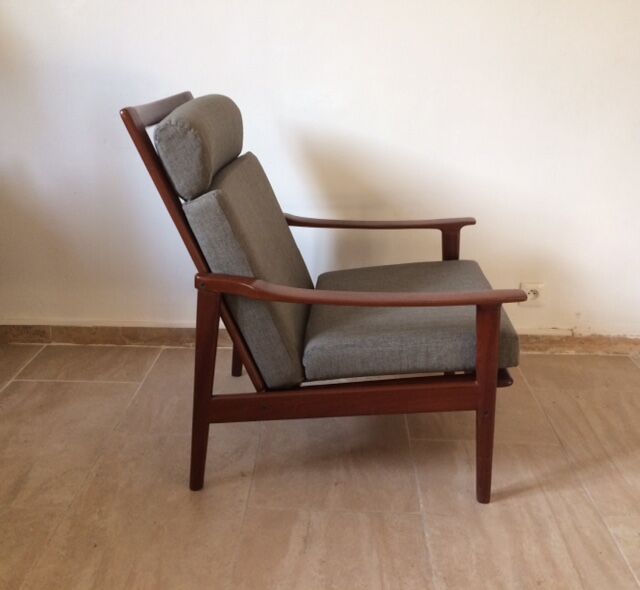 Paire de fauteuils scandinaves en teck années 60