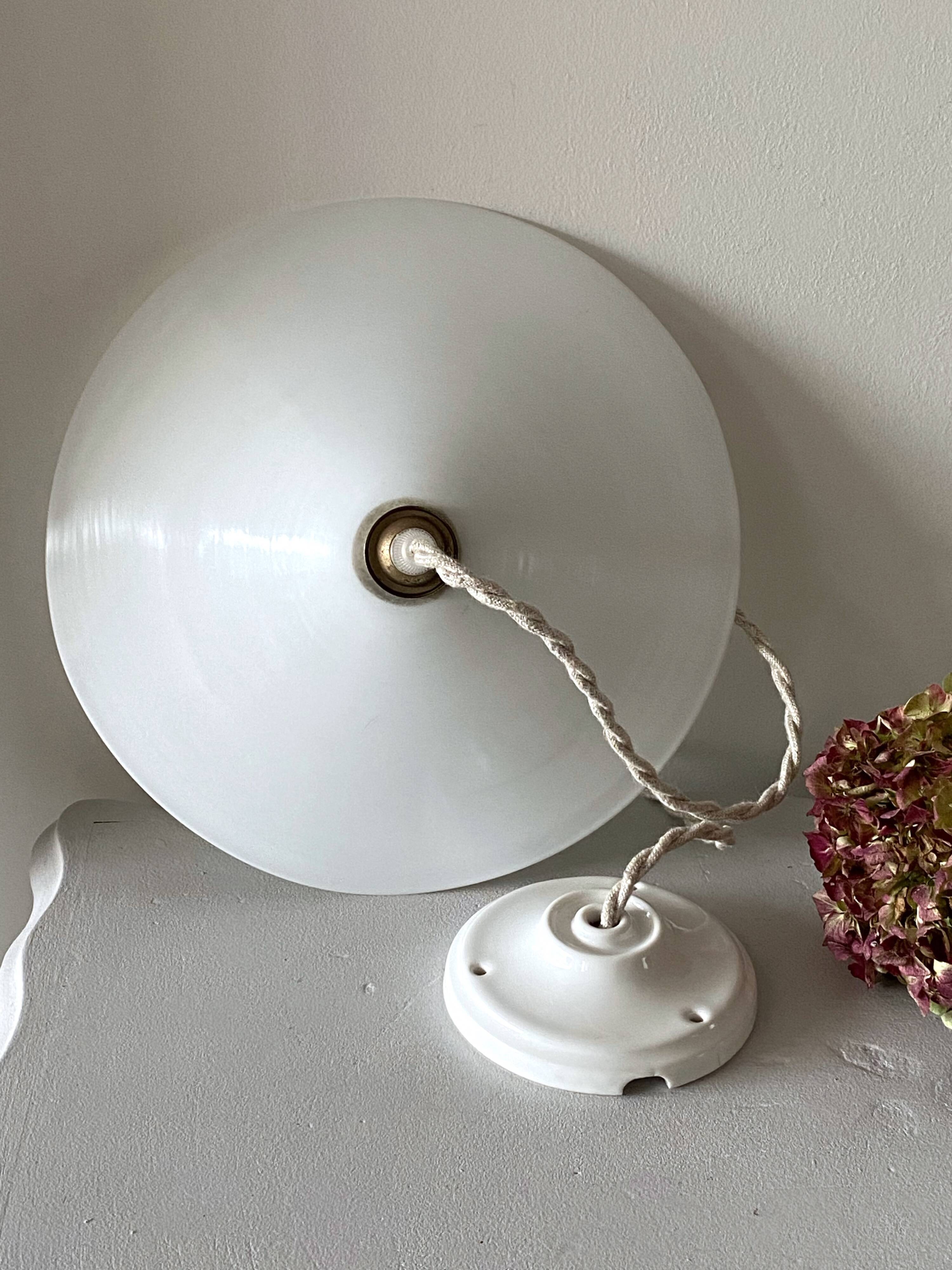 Opaline pendant light