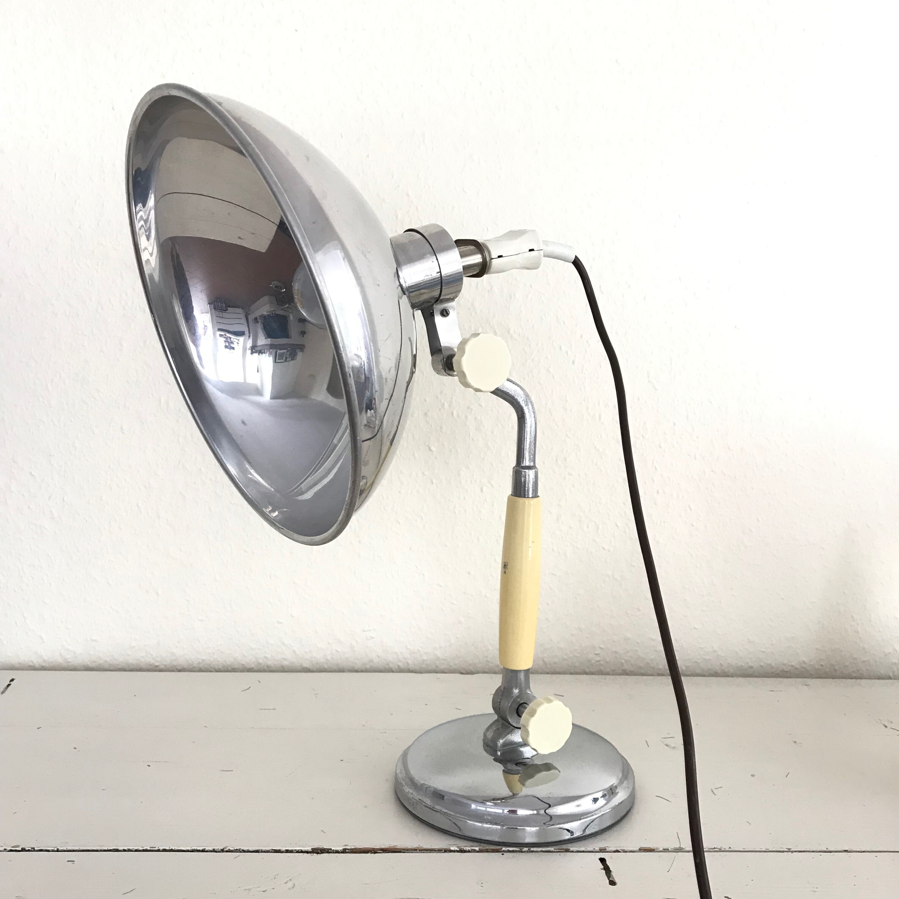Kurt Rosenthal Oly Lux Lamp, Art Deco Desk Lamp, Industrial Design, Loft