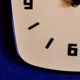 Formica vintage clock silent wall clock "Yellow electro star"