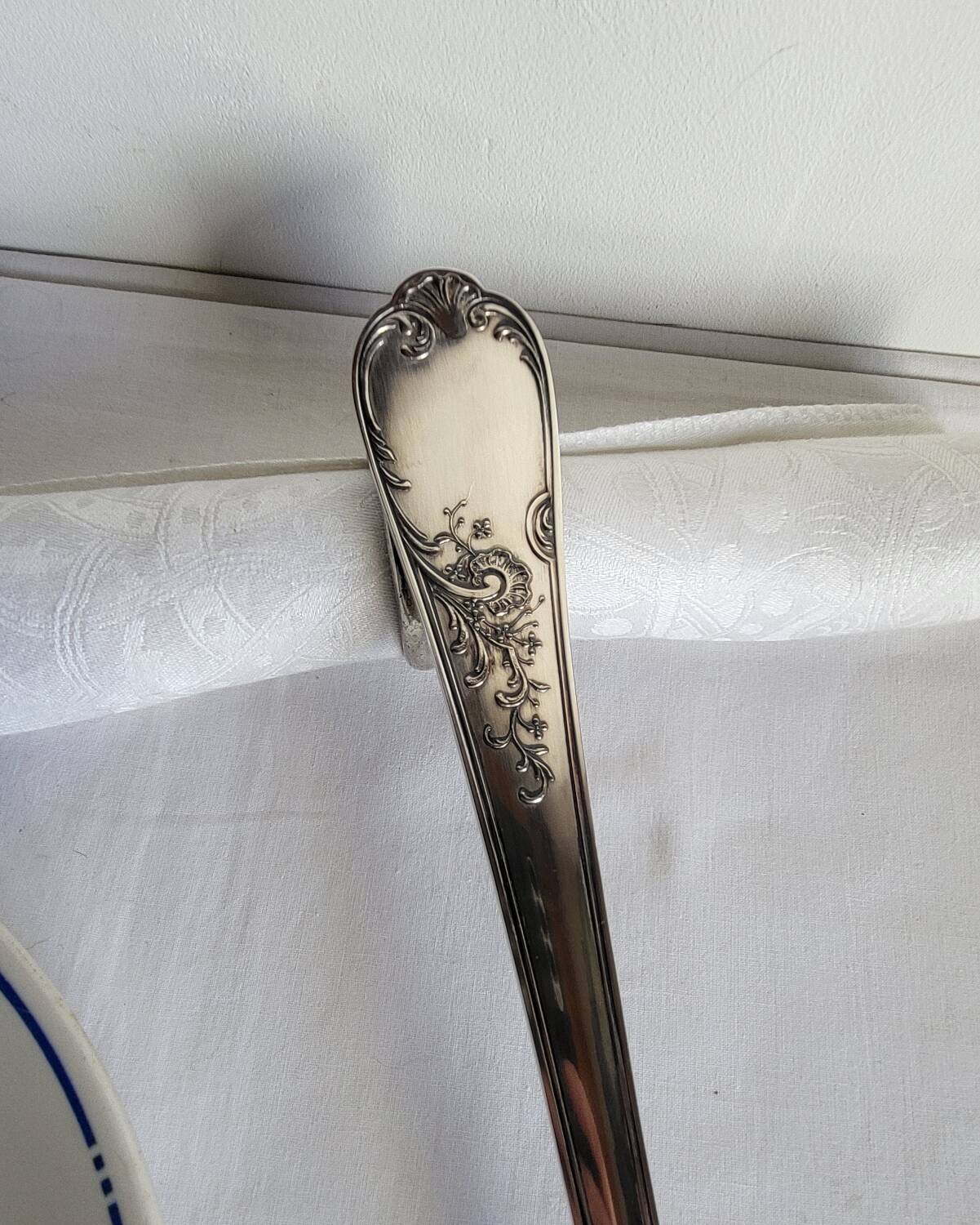 Silver-plated soup ladle by the silversmith Guildart