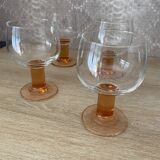 set of 4 new Luminarc stemmed glasses / Arques glassworks