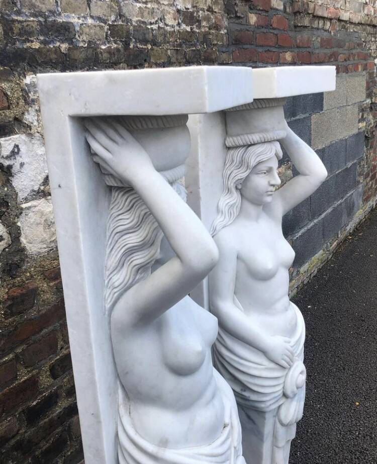 Pair of caryatids