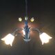 Lustre 3 blue flower lights