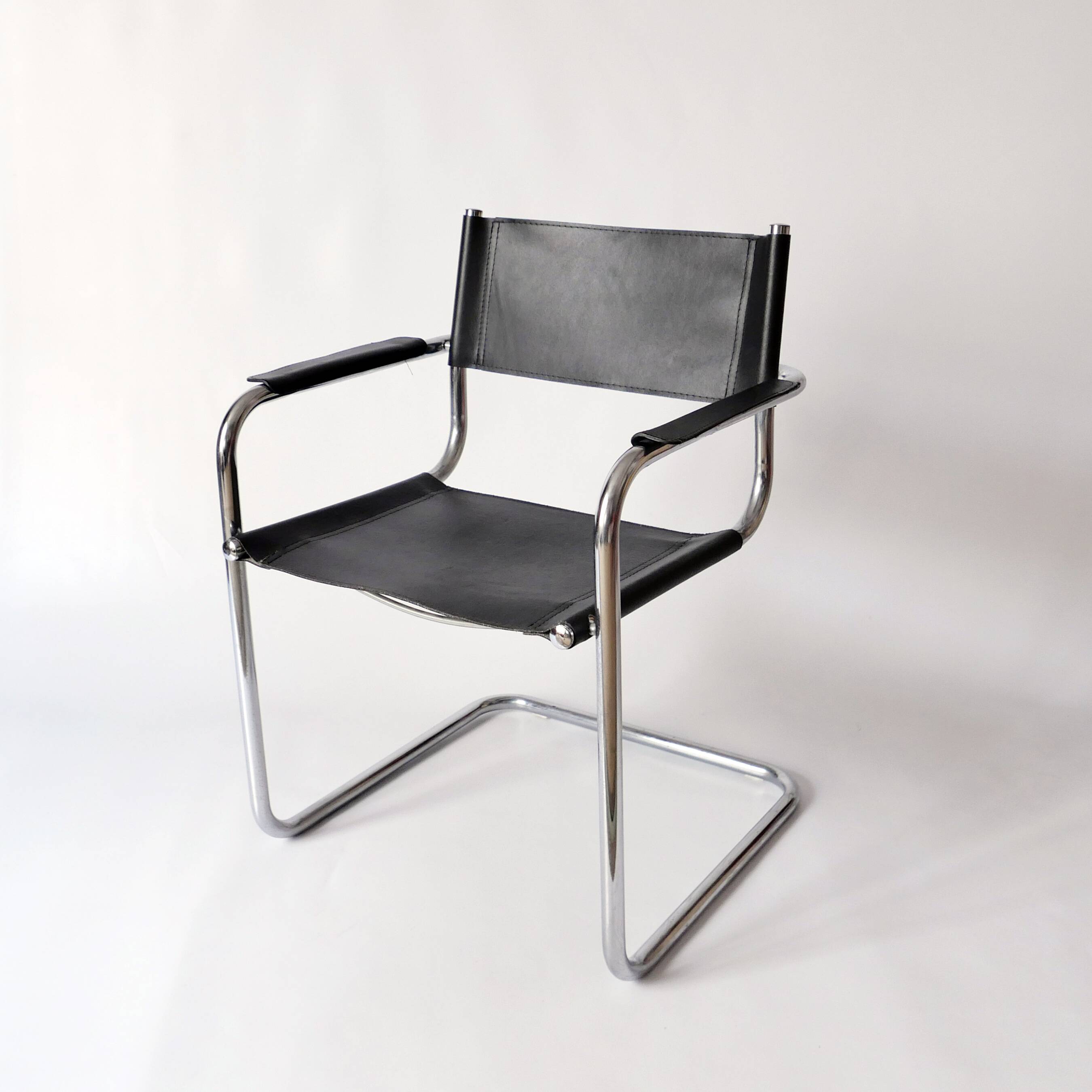 Marcel Breuer 1960 vintage leather armchair chair
