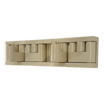 Wall-mounted coat rack Minivip white by Benanti & Brunori for Velca Legnano