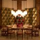 Contemporary Modern Italian Murano Glass and Brass Suspension Lamp