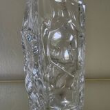 Solid Sèvres crystal vase from the 1950s
