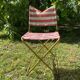 Chaise de camping pliante vintage