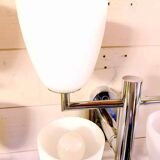 Fontana Arte, Set of 3 4-Light Wall Lamps, Murano Glass, Italy