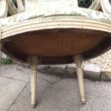 Very beautiful pair of Louis XVI period cabriolet armchairs