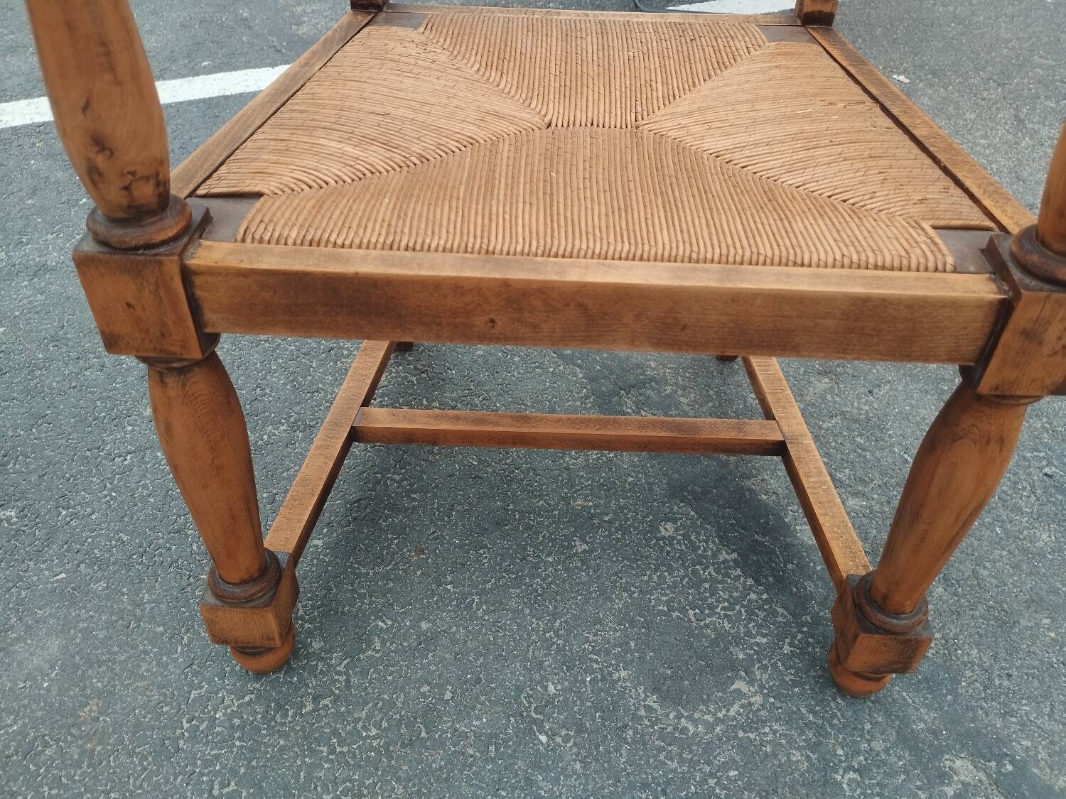 Pair of antique vintage Louis XVI style armchairs