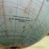 Taride terrestrial globe 1962 aluminum base