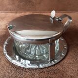 Vintage metal sugar bowl