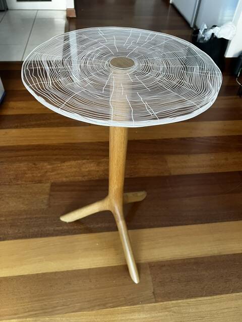 PLEXIWOOD side table Roche Bobois