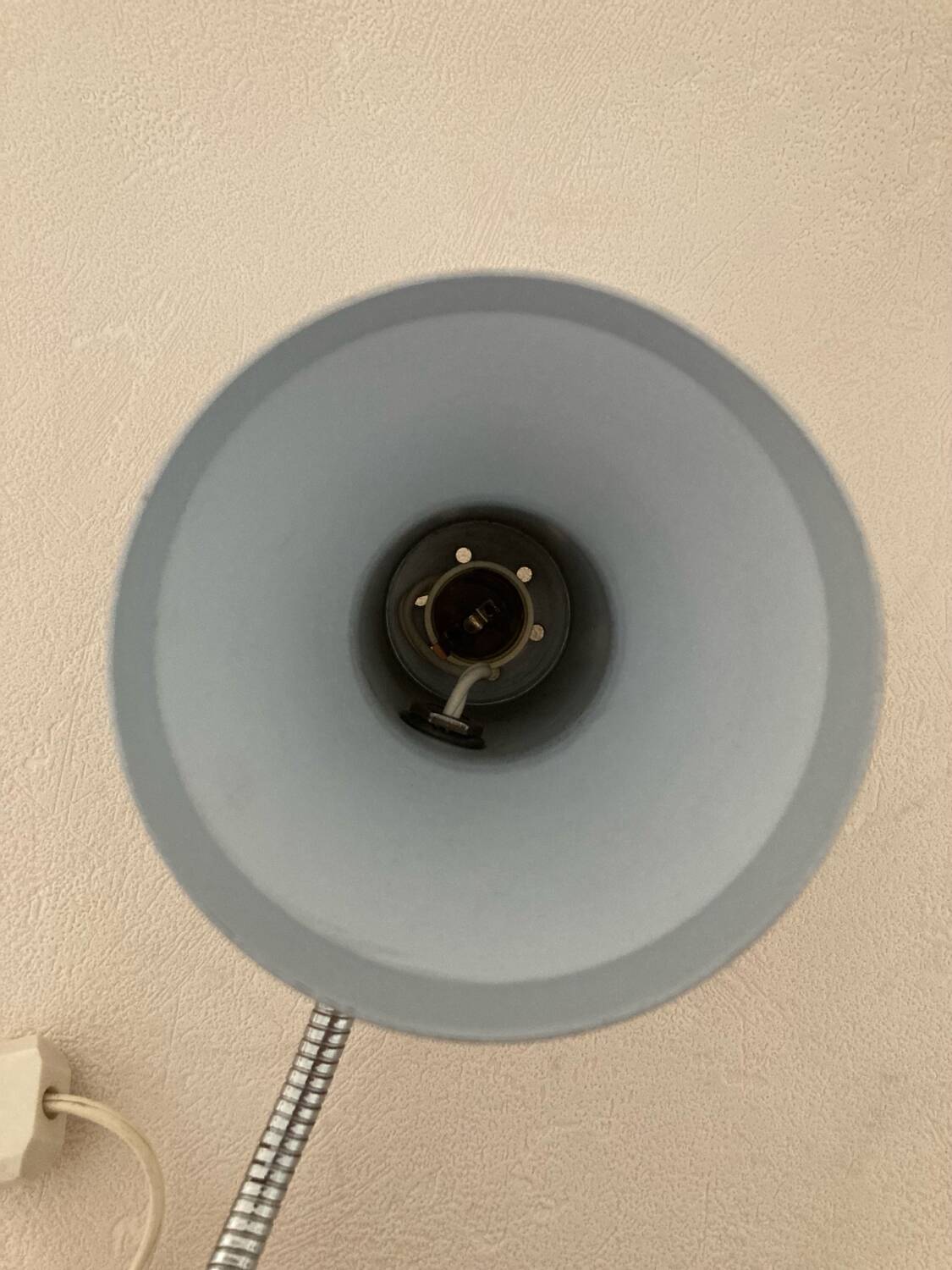 60s cream and chrome desk or bedside lamp