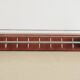 Teak wood & chrome wall coat rack