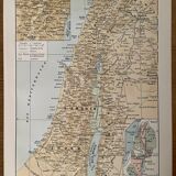 Ancienne carte de la Palestine - 1900