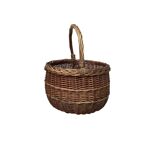 Small round wicker basket – 1970s