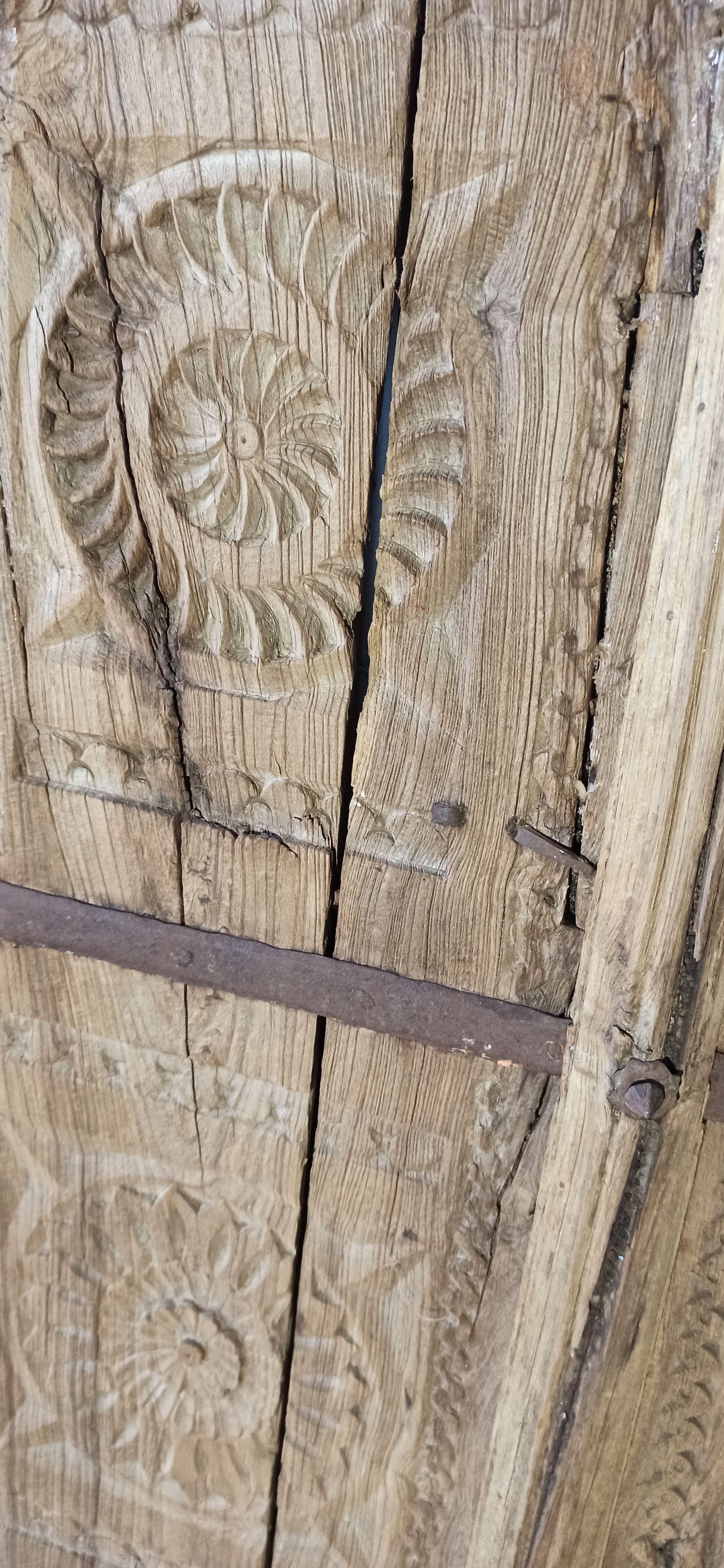 Old wooden door