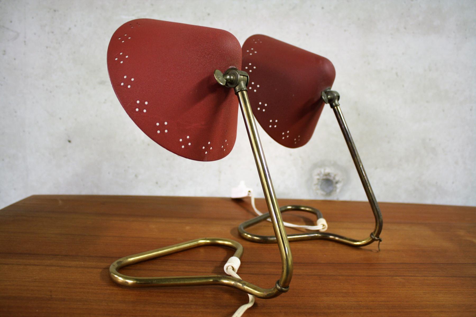 Pair of desk lamps mid century by Erik Wärna for Rydahls 1950 s