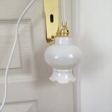 Vintage opaline walking lamp