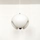 White glass Wave pendant lamp by Koch and Lowy for Peill and Putzler