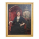 Large oil painting on canvas, portrait of a lady, signed and dated 1913