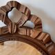 Miroir en bois oval années 30