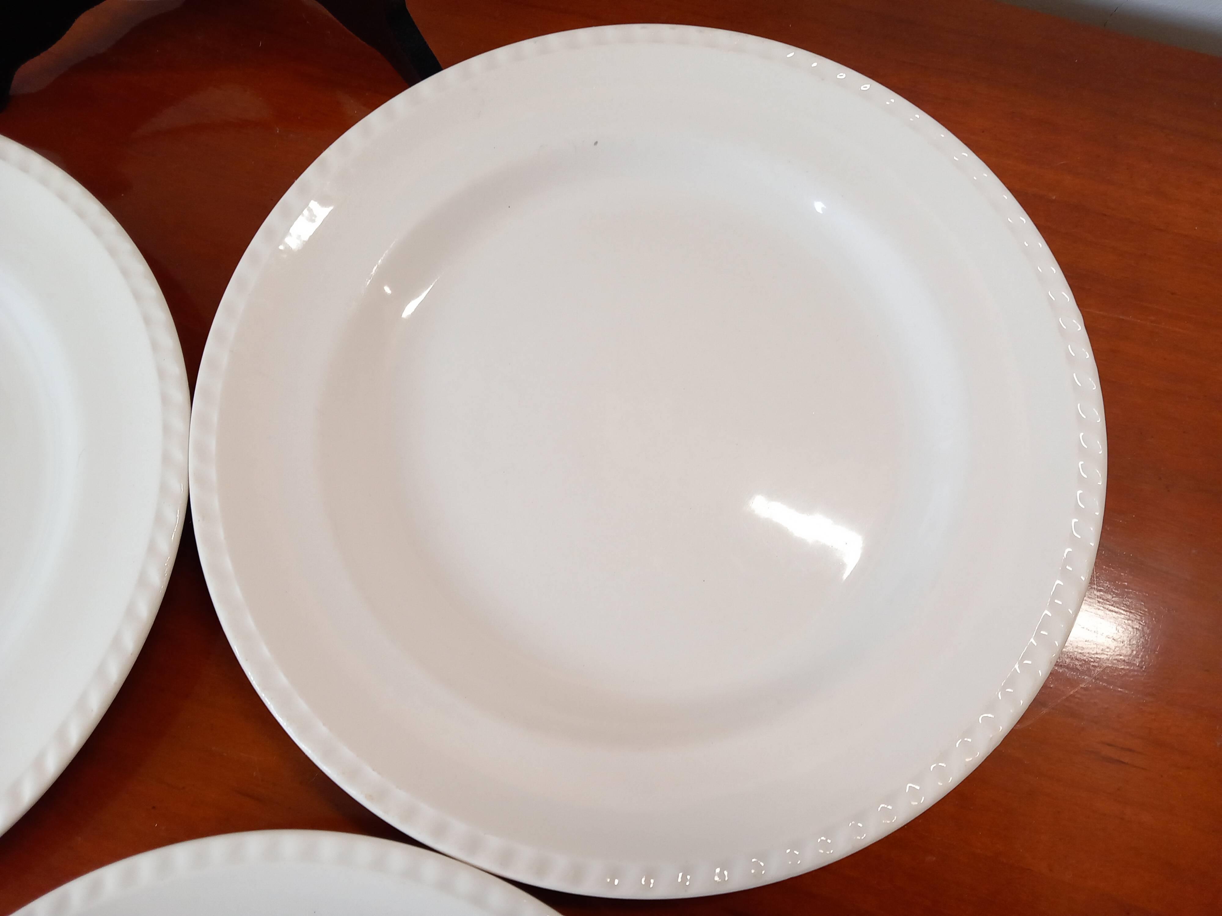 Lot de 4 assiettes plates Oxford Kéradur