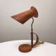 Lampe design diabolo cuir, 1950