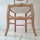 Country chair in blue toile de Jouy